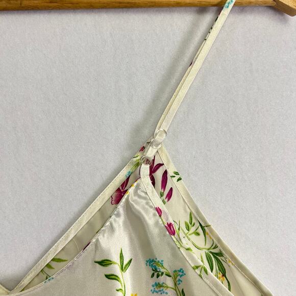 Garden Girl Feminine Romantic Maidenform Lingerie Floral Nighty Slip - size M - Picture 11 of 12